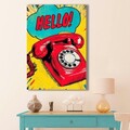 Tablou decorativ, BSRPOPC-007, Lemn, Multicolor