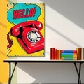 Tablou decorativ, BSRPOPC-007, Lemn, Multicolor