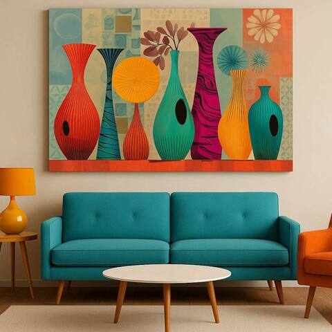Tablou decorativ, Hm_Cnvs26-12-50x70, Cadru: 100% lemn (Grosime: 2 x 3 cm), Multicolor