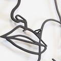 Decoratiune de perete, Faces Line Art- APT743 S, Dimensiune: 44 x 60 cm, Negru