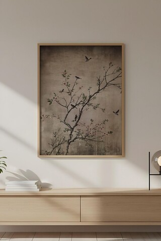 Tablou decorativ, Huhu722, Lemn masiv, Multicolor