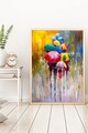Tablou decorativ, Huhu187, Lemn masiv, Multicolor