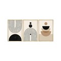 Set 3 tablouri decorative, Huhu262, Lemn masiv, Multicolor