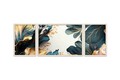 Set 3 tablouri decorative, Huhu310, Lemn masiv, Multicolor