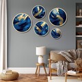 Tablou decorativ (5 Pieces), Iaht-49, Dimensiuni: 43,5 x 43,5 cm (1 bucată), Multicolor