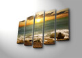 Set 5 tablouri decorative, 5PATK-183, 19 x 70 cm, Multicolor