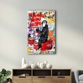 Tablou decorativ, CAM-6014, Dimensiuni: 70 x 110 cm, Multicolor