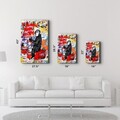 Tablou decorativ, CAM-6014, Dimensiuni: 70 x 110 cm, Multicolor