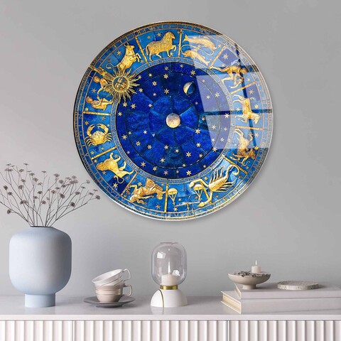 Tablou decorativ, UV-1144, ø30 cm, Multicolor