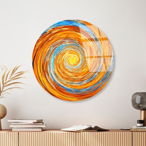 Tablou decorativ, UV-1123, Diametru: 60 cm, Multicolor