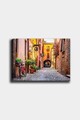 Tablou decorativ, 1247082868-5070, Rama din lemn (grosime 3 cm), Multicolor