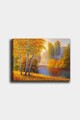 Tablou decorativ, 1411615304-5070, Rama din lemn (grosime 3 cm), Multicolor