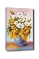 Tablou decorativ, Kanvas Tablo (50 x 70), Rama din lemn (grosime 3 cm), Multicolor