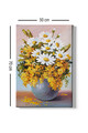 Tablou decorativ, Kanvas Tablo (50 x 70), Rama din lemn (grosime 3 cm), Multicolor