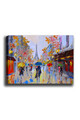 Tablou decorativ, Kanvas Tablo (50 x 70), Rama din lemn (grosime 3 cm), Multicolor