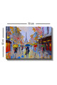 Tablou decorativ, Kanvas Tablo (50 x 70), Rama din lemn (grosime 3 cm), Multicolor