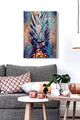 Tablou decorativ, Kanvas Tablo (50 x 70), Rama din lemn (grosime 3 cm), Multicolor