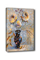 Tablou decorativ, Kanvas Tablo (50 x 70), Rama din lemn (grosime 3 cm), Multicolor