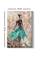 Tablou decorativ, Kanvas Tablo (50 x 70), Rama din lemn (grosime 3 cm), Multicolor