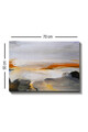 Tablou decorativ, Kanvas Tablo (50 x 70), Rama din lemn (grosime 3 cm), Multicolor