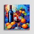 Tablou decorativ, KNV9987, Rama din lemn (grosime 3 cm), Multicolor