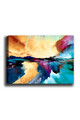 Tablou decorativ, Kanvas Tablo (70 x 100), Cadru: 100% LEMN (grosime: 3 cm), Multicolor