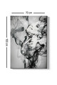 Tablou decorativ, Kanvas Tablo (70 x 100), Rama din lemn (grosime 3 cm), Multicolor
