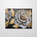 Tablou decorativ, KNV10254, Rama din lemn (grosime 3 cm), Multicolor