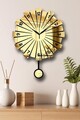 Ceas de perete decorativ, Vlnt111Al, Diametru: 39 cm, Auriu
