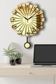 Ceas de perete decorativ, Vlnt111Al, Diametru: 39 cm, Auriu