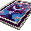 Tablou decorativ, 4363Kromgumusct, Lemn masiv, Multicolor