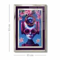 Tablou decorativ, 4363Kromgumusct, Lemn masiv, Multicolor
