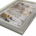 Tablou decorativ, 4363Kromgumusct, Lemn masiv, Multicolor