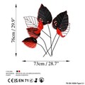 Decoratiune de perete, Feuille 1, Dimensiuni: 73 x 76 x 4 cm, Multicolor