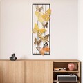 Decoratiune de perete, Kelebek 2, Dimensiuni: 32 x 90 x 4 cm, Multicolor