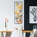 Decoratiune de perete, Kelebek 2, Dimensiuni: 32 x 90 x 4 cm, Multicolor