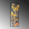 Decoratiune de perete, Kelebek 2, Dimensiuni: 32 x 90 x 4 cm, Multicolor