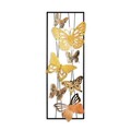 Decoratiune de perete, Kelebek 2, Dimensiuni: 32 x 90 x 4 cm, Multicolor