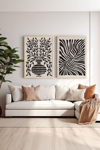 Set 2 tablouri decorative, Ersy2Lımodel26-Ahsap, MDF, Multicolor