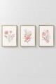 Set 3 tablouri decorative, 3Dartsohoset100, MDF, Multicolor