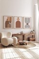 Set 3 tablouri decorative, 3Dartsohoset68, MDF, Multicolor