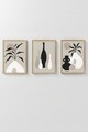 Set 3 tablouri decorative, Artsycllct40, MDF, Multicolor