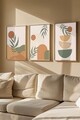Set 3 tablouri decorative, Artvmodel21-Ahsap, MDF, Multicolor