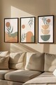 Set 3 tablouri decorative, Artvmodel21-Sıyah, MDF, Multicolor