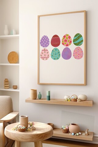 Tablou decorativ, Arteastermodel22-3348, MDF, Multicolor