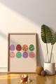 Tablou decorativ, Arteastermodel22-3348, MDF, Multicolor