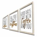Set 3 tablouri decorative, 3PKCT-020, Lemn, Multicolor