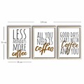 Set 3 tablouri decorative, 3PKCT-020, Lemn, Multicolor