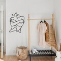 Decoratiune de perete, Felicidad, Dimensiune: 40 x 54 cm, Negru