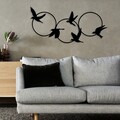 Decoratiune de perete, Tranquila, Dimensiuni: 68,5 x 32,5 cm, Negru